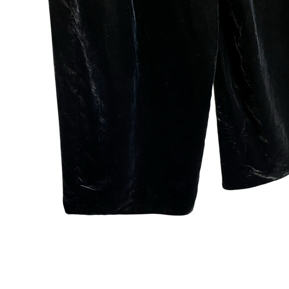 J Crew Cropped Velvet Jumpsuit Pockets Spaghetti Straps Holiday Size 0 (3026) - Picture 5 of 13